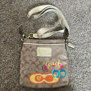 Coach Poppy Glam Glitter Crossbody Purse